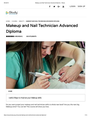 Makeup and Nail Technician Advanced Diploma - istudy