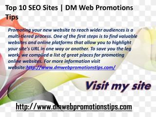 Top 10 SEO Sites | DM Web Promotions Tips