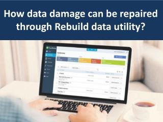 How data damage can be repaired through Rebuild data utility?