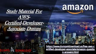 Valid Amazon AWS-Certified-Developer-Associate Exam Braindumps - AWS-Certified-Developer-Associate Exam Study Guide