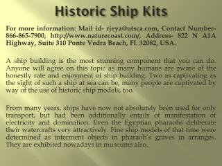 Historic Ship Kits