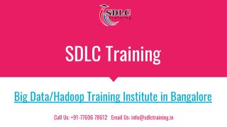 Realtime and Job Oriented Big Data/Hadoop Training in Marathahalli, Bangalore