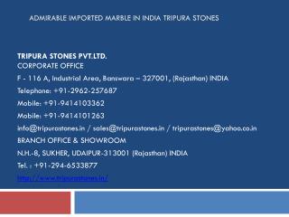 Admirable Imported Marble in India Tripura Stones