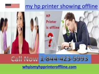 my hp printer showing offline