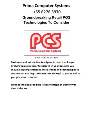 Three Emerging Retail POS Technologies to help Retailers