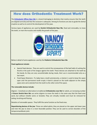 How does Orthodontic Treatment Work?