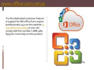 www office com setup 1-888-266-1754 toll free