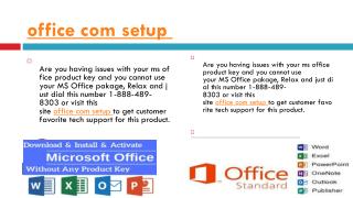 office com setup 1-888-266-1754 toll free