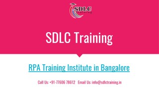 Realtime and Job Oriented RPA Training in Marathahalli, Bangalore
