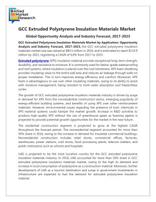 GCC Extruded Polystyrene Insulation Materials Market