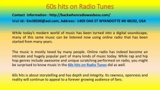 Roots of Beautiful Music at Online Radio Tunes