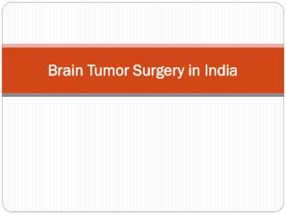Surgery to remove your brain tumour