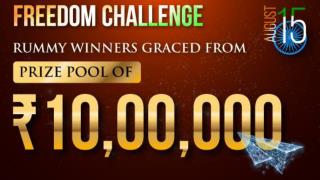 Freedom Challenge, Rummy Winners Graced from Prize Pool of Rs 10Lacs