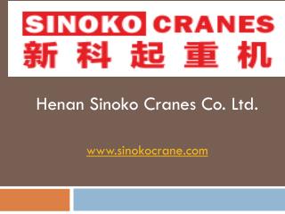Types of Cranes - Henan Sinoko Cranes Co. Ltd.