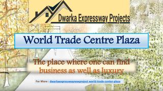WTC Plaza Commercial Projects On Dwarka Expressway