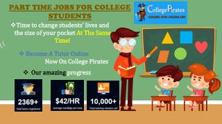 Part time jobs for college students