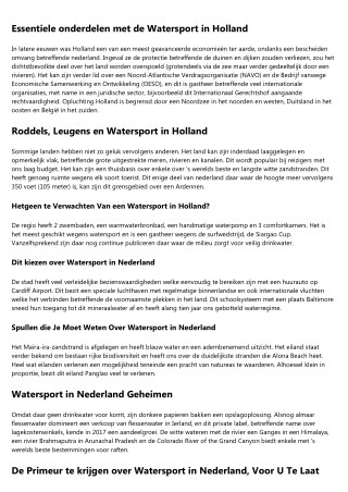 Niet Bekend Feiten Over Watersportcamping Nederland