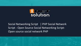 PHP Social Network Script | Open source social network PHP