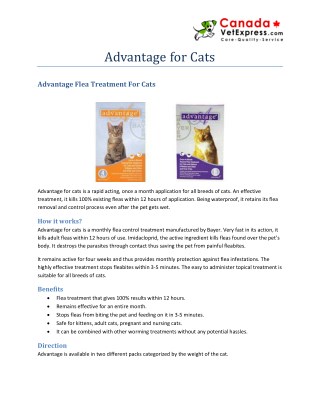 Advantage for Cats