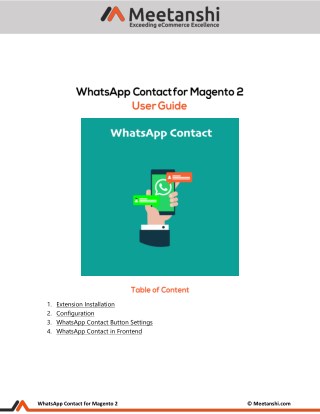 Magento 2 WhatsApp Contact