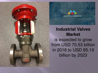Industrial Valves Market estimated to reach worth $85.19 billion by 2023