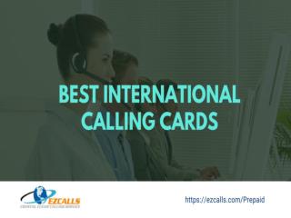 Best International calling cards - EZcalls