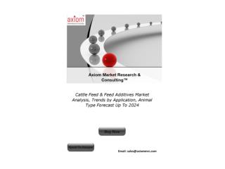 Cattle Feed & Feed Additives Market Analysis, Trends by Application, Animal Type Forecast Up To 2024
