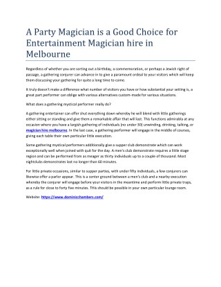 corporate magician melbourne