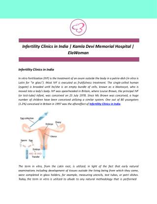 Infertility Clinics in India | Kamla Devi Memorial Hospital | ElaWoman