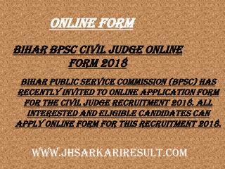 Online form