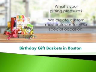 Boston Birthday Gift Baskets
