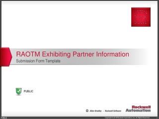 RAOTM Exhibiting Partner Information