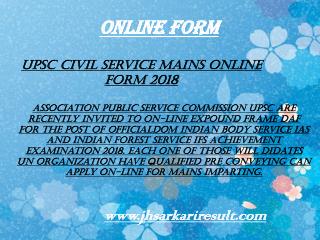 Online form