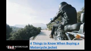 4 Things to Know When Buying a Motorcycle Jacket