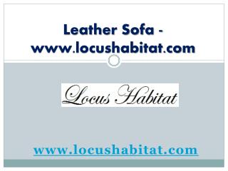 Leather sofa - www.locushabitat.com