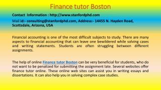 How Students Can Make Use of Finance Subject Help From Online?