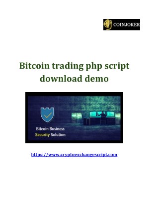 Bitcoin trading php script download demo