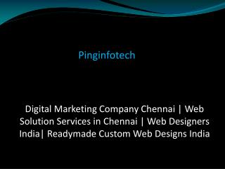 Web Solution Services in Chennai â€“ Pinginfotech