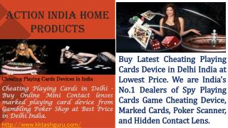 Cheating Playing Cards Devices in India