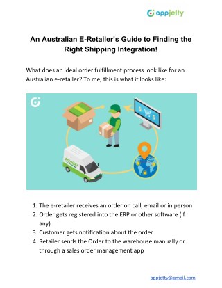 An Australian E-Retailerâ€™s Guide to Finding the Right Shipping Integration!