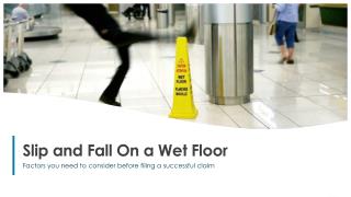 Things To Consider Before Filing Slip & Fall Accident Claim