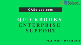 QuickBooks Enterprise Error Support