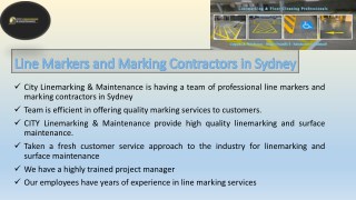 Line Markers and Marking Contractors in Sydney