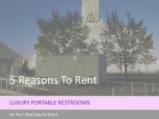 Portable Restrooms