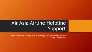 Air Asia airline helpline support