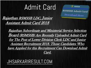 Admit Card