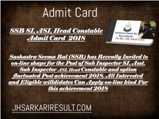 Admit Card