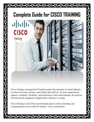 Complete Guide for CISCO TRAINING