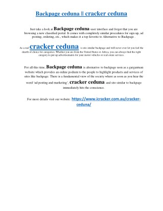 backpage ceduna