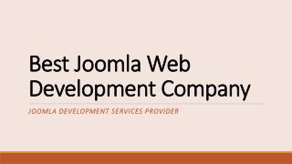 Joomla Development Services Company